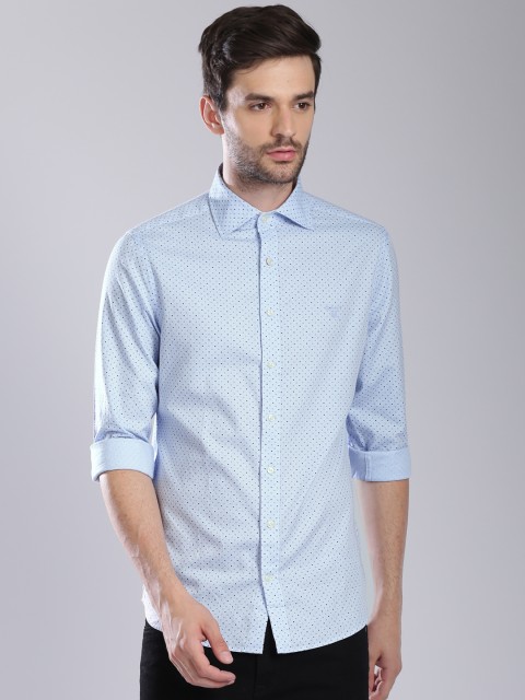 

GANT Men Blue Regular Fit Printed Casual Shirt