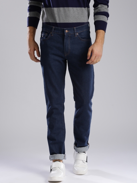 

GANT Men Blue Slim Fit Mid-Rise Clean Look Jeans