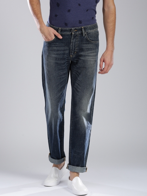 

GANT Men Blue Regular Fit Low-Rise Clean Look Jeans