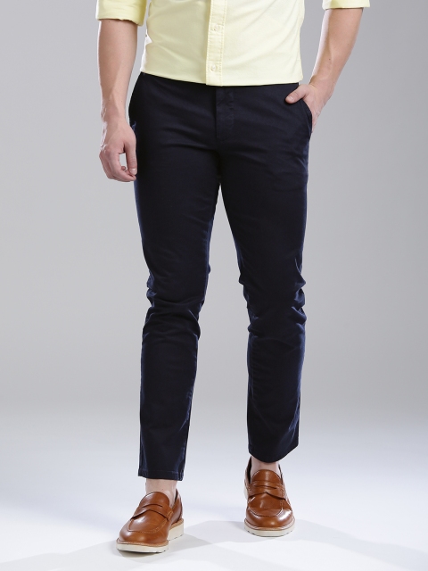 

GANT Men Navy Blue Slim Fit Solid Chinos