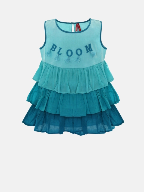 

Blue Giraffe Girls Blue Layered A-Line Top