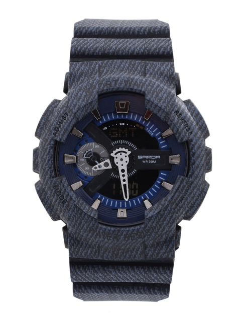 

SANDA Men Navy Blue Multifunction Analogue & Digital Watch S299RYLBLU