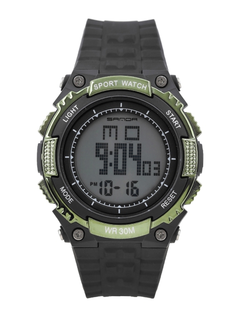 

SANDA Men Black Multifunction Digital Watch S341BKGRN