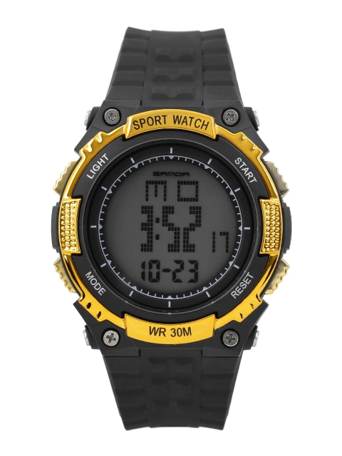 

SANDA Men Black Multifunction Digital Watch S341BKGD