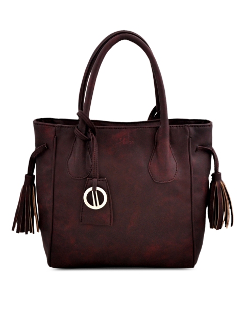 

yelloe Maroon Solid Shoulder Bag