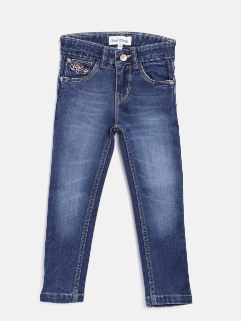 

Blue Giraffe Girls Blue Original Fit Mid-Rise Clean Look Jeans