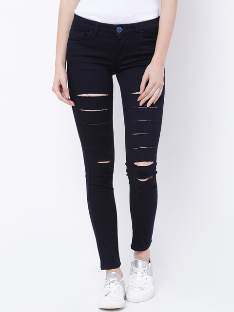 

Tokyo Talkies Women Blue Skinny Fit Mid-Rise Clean Look Jeans