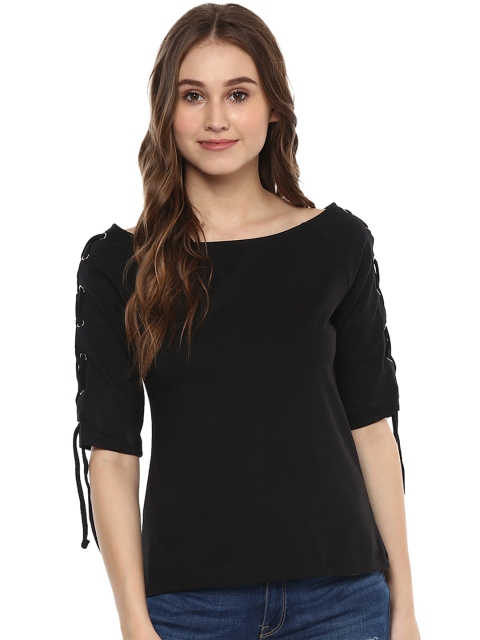 

Harpa Women Black Solid Top