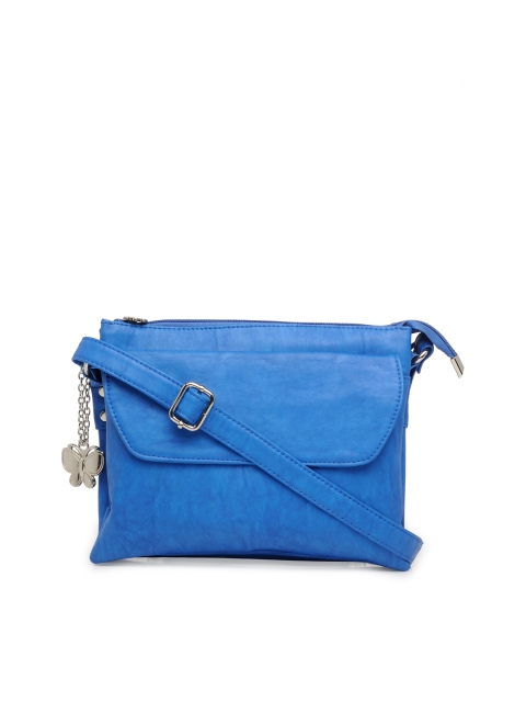 

Butterflies Blue Solid Sling Bag