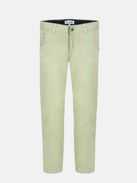 

Blue Giraffe Boys Beige Solid Regular Trousers