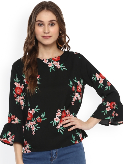 

Harpa Women Black Printed Top