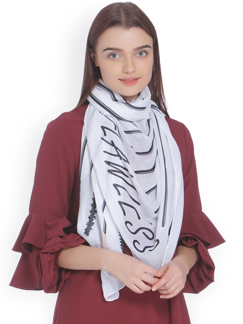 

Vero Moda White & Black Striped Stole