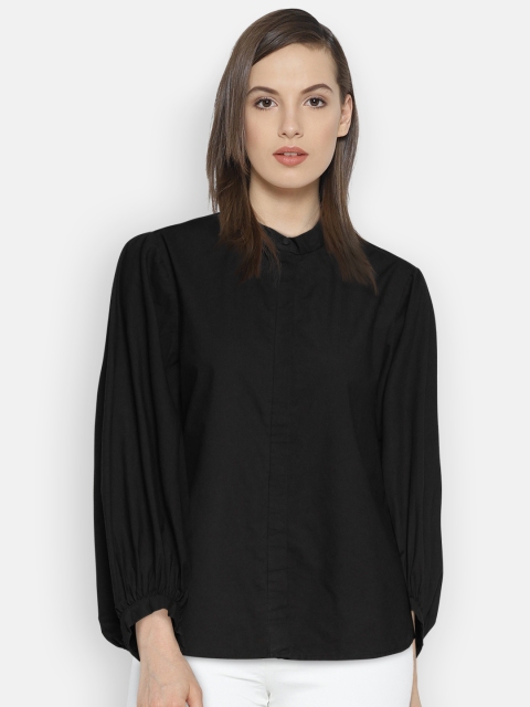 

Vero Moda Women Black Regular Fit Solid Casual Shirt