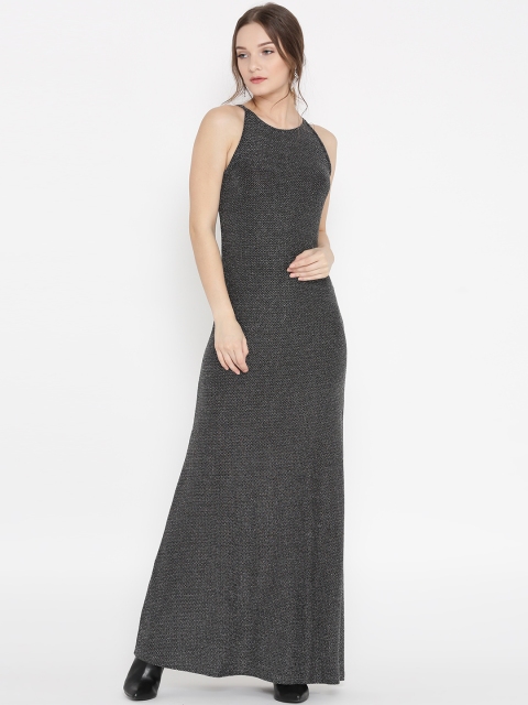 

Vero Moda Women Silver Shimmer Maxi Dress