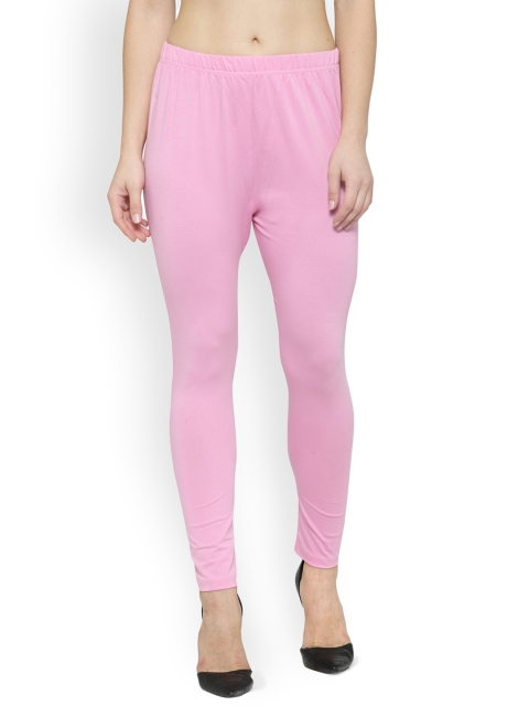 

Laabha Pink Ankle-Length Leggings