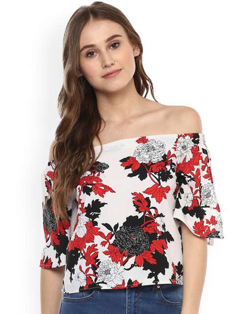 

Harpa Women White Printed Top