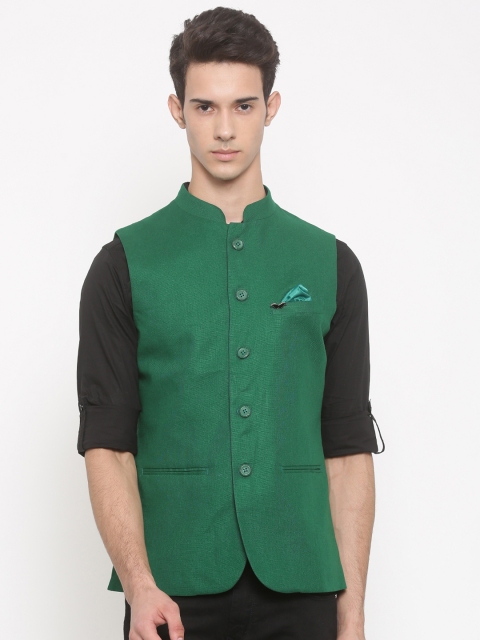 

The Indian Garage Co Green Nehru Jacket