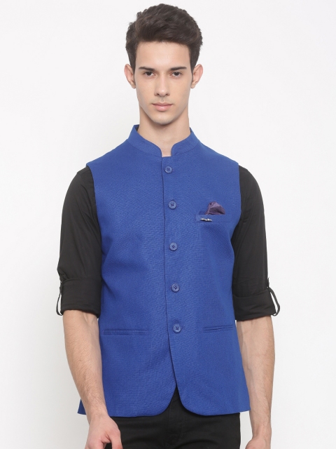

The Indian Garage Co Blue Nehru Jacket