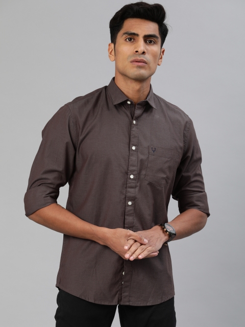 

Allen Solly Men Brown Slim Fit Solid Casual Shirt