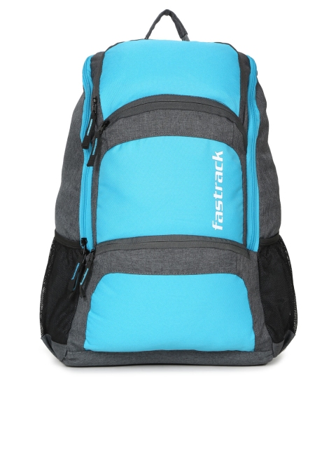 

Fastrack Men Blue & Grey Colourblocked Backpack