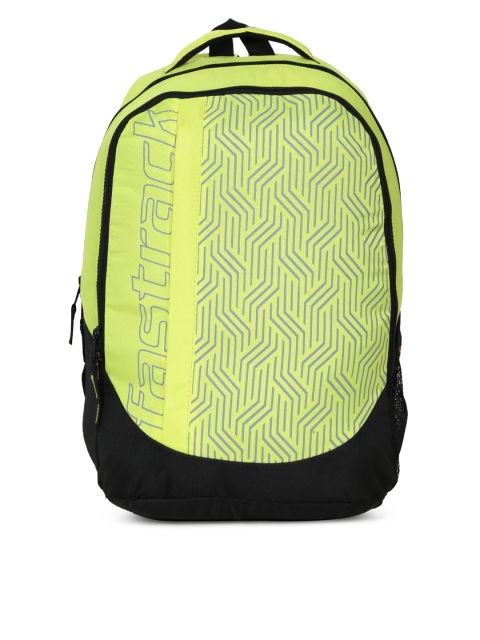 

Fastrack Men Yellow & Black Geometric Print Backpack