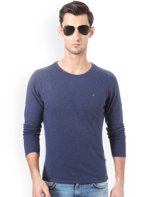 

Solly Sport Men Blue Solid Sweater Vest