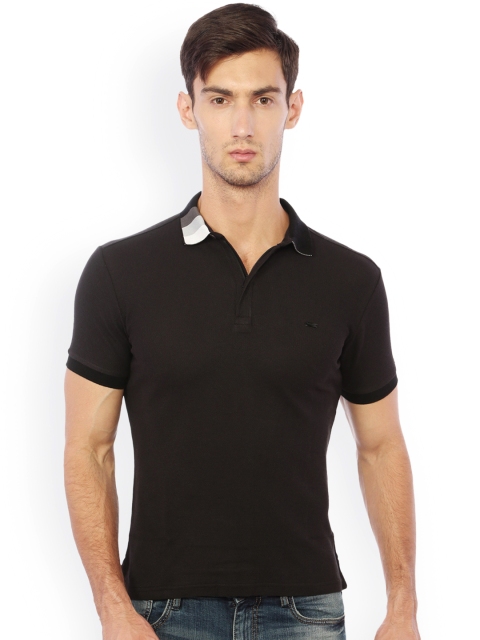 

Solly Sport Men Black Solid Polo Collar T-shirt