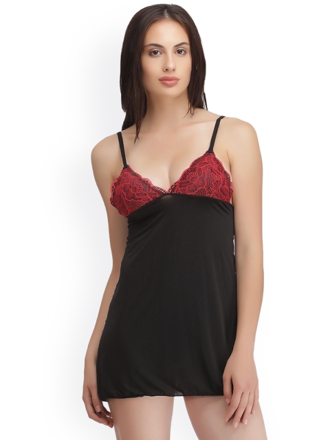 

Clovia Black & Red Baby-Doll NS0913P13