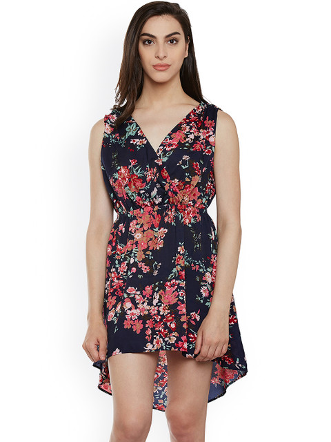 

Clovia Blue Floral Print Nightdress NS0876P08