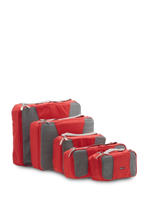 

Bag.R.us Red Set of 5 Packing Cubes, Black