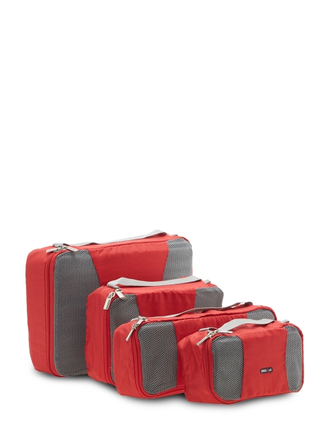 

Bag.R.us Red Set of 4 Packing Cubes, Black