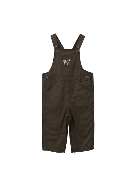 

Beebay Boys Olive Green Printed Dungarees