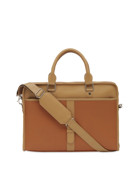 

MBOSS Orange & Brown Laptop Bag