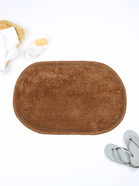 

House This Brown Cotton Rectangular Bath Rug