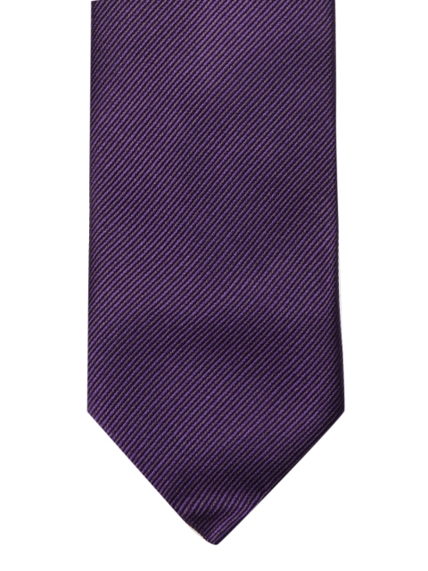 

Louis Philippe Men Purple Striped Broad Tie