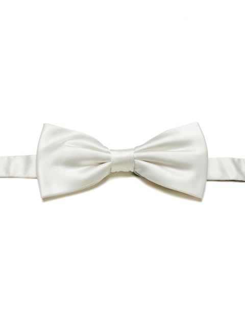 

Louis Philippe Off-White Silk Solid Bow Tie