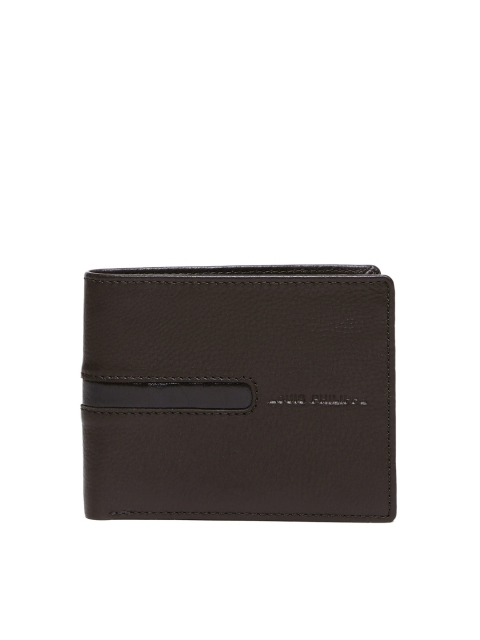 

Louis Philippe Men Brown Genuine Leather Textured Two Fold Wallet
