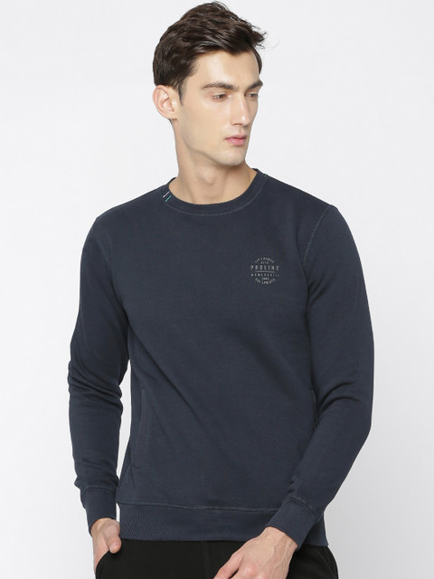 

Proline Active Men Navy Solid Sweatshirt, Navy blue