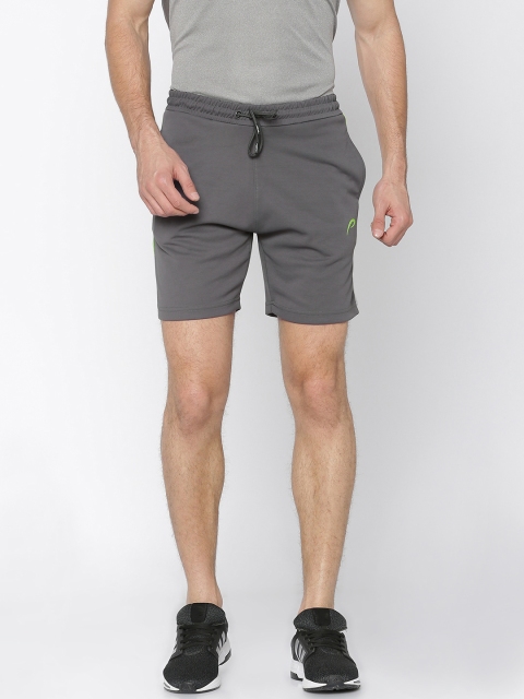

Proline Active Men Grey Solid Sports Shorts