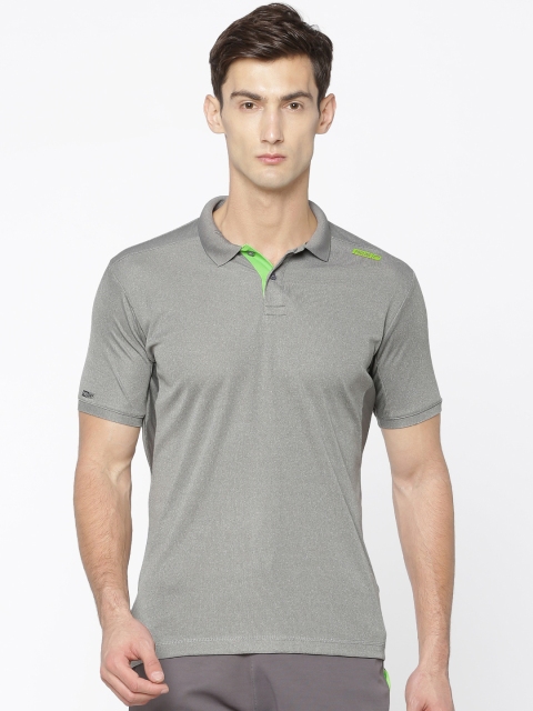 

Proline Active Men Grey Solid Polo T-shirt