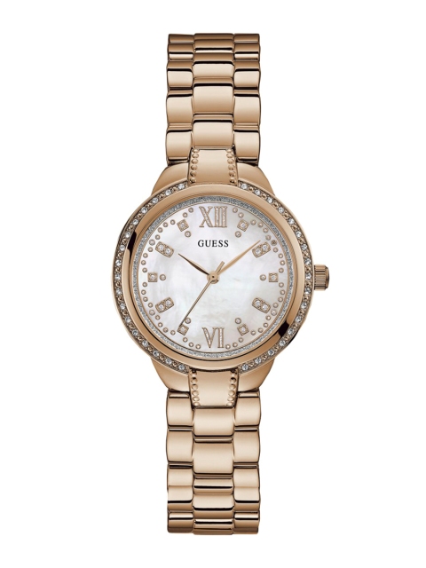 

GUESS Women White Analogue Watch W1016L3