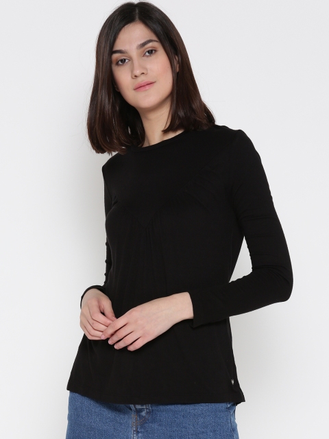 

ONLY Women Black Solid Top