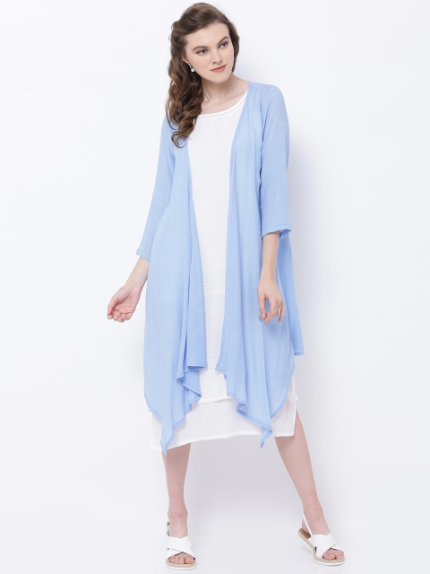 

Tokyo Talkies Women Off-White Solid A-Line Dress