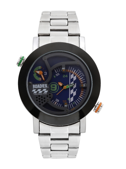 

Roadies Men Blue Analogue Dual Time Zone Watch R7014SMBL