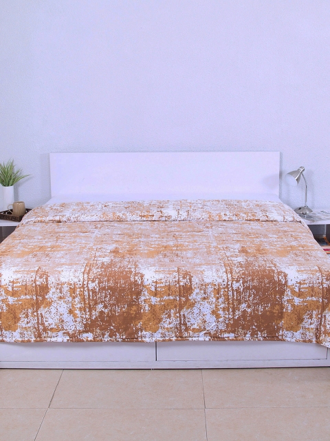 

House This Beige Abstract Print Ac Room Double Dohar