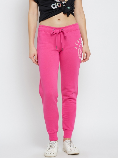 

Aeropostale Women Pink Printed Detail Joggers