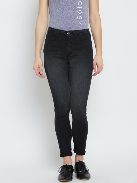 

Aeropostale Women Black Washed High-Rise Jeggings