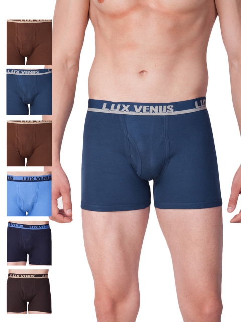 

LUX VENUS Men Pack of 7 Trunks VENUS_ICDF_DRW_AST, Blue