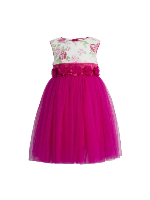 

Toy Balloon kids Girls Pink Printed Empire Dress