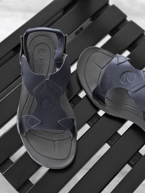 

Pepsi Men Navy & Grey Two-Way Microfiber Sandals, Navy blue